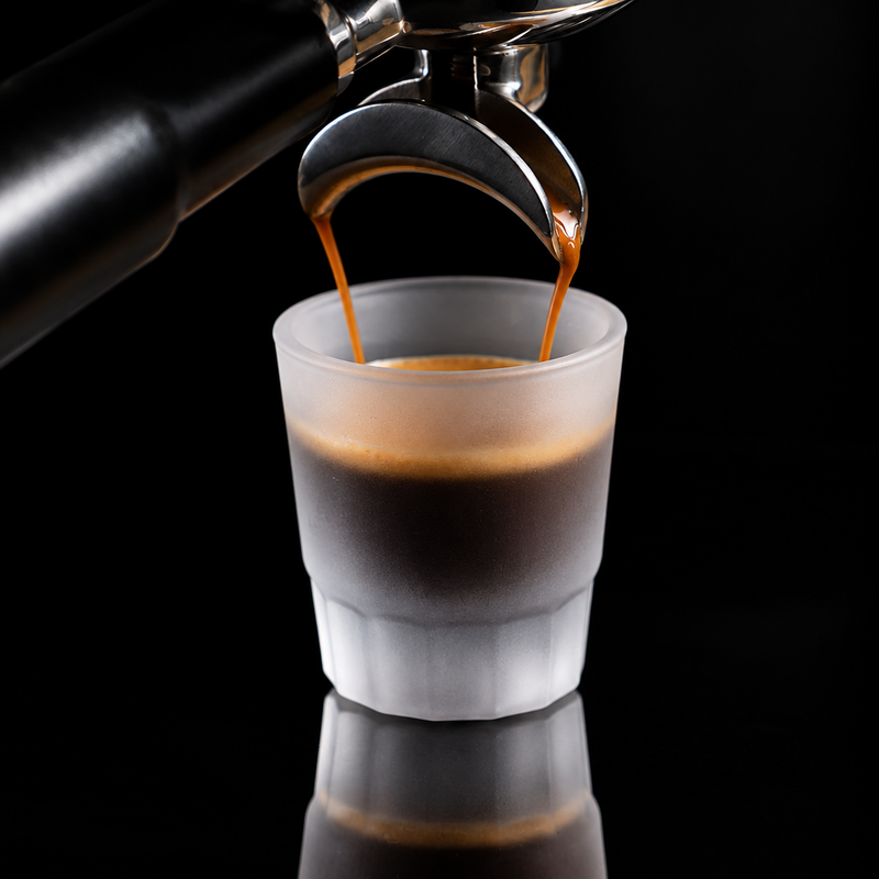 Kafejnica 50ml Glass Espresso Measuring Cup – Clear & Frosted Shot Glass
