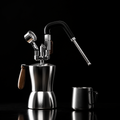Kafejnica Stainless Steel Steam Milk Frother – Portable Stovetop Steam Boiler for Latte Art