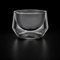 Kafejnica Smoke Grey Double-Layer Glass Cup – 250ml Latte Art Coffee Cup