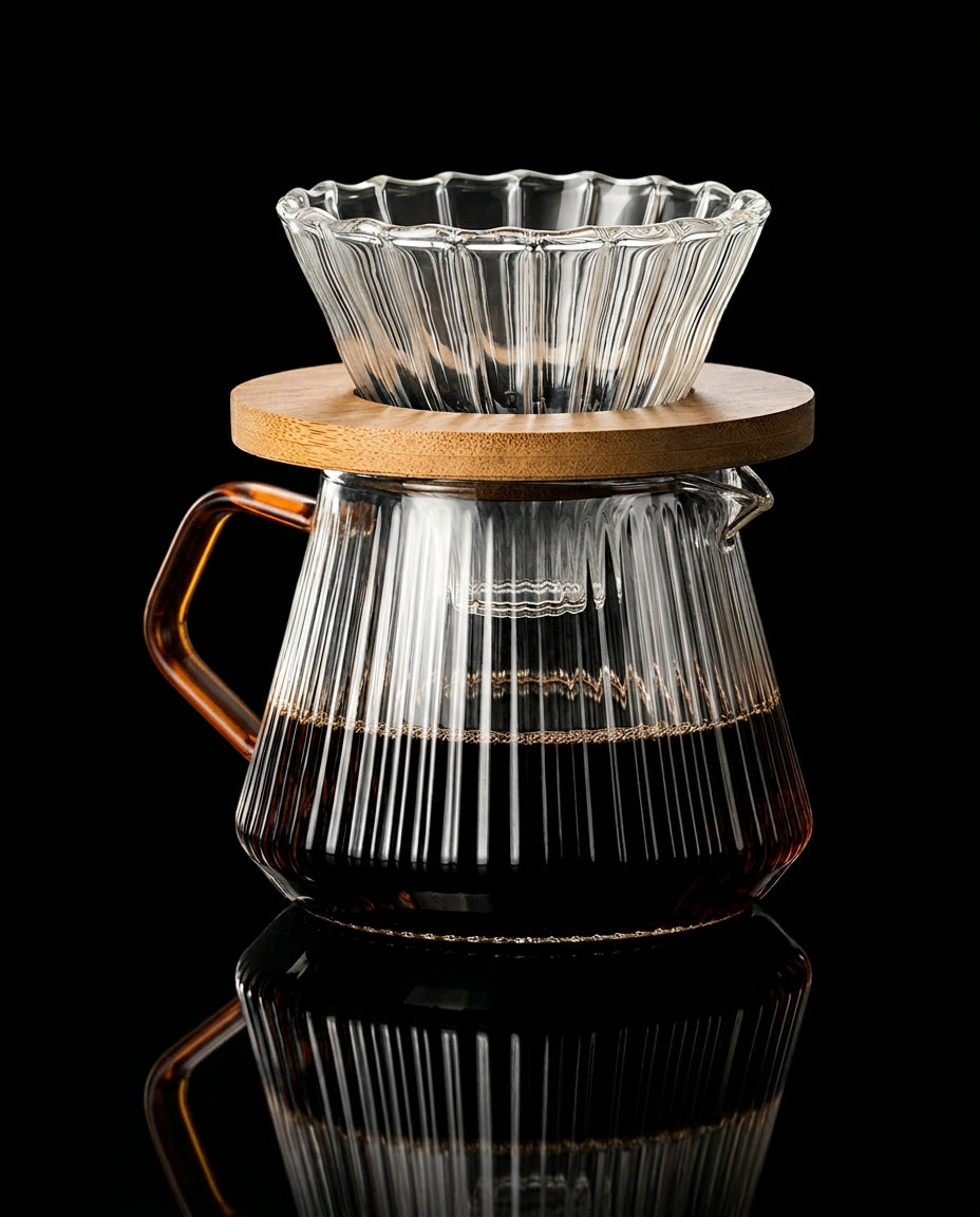 Kafejnica-KAF-CAF-C-1-5-pour-over-coffee-maker-borosilicate-glass-permanent-steel-filter