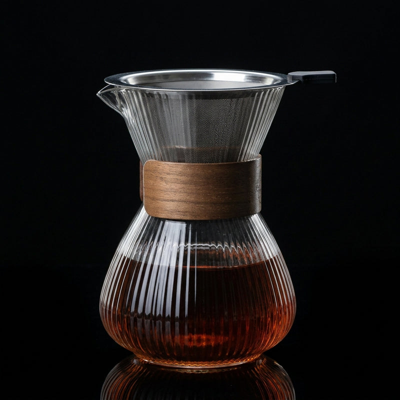 Kafejnica Pour Over Glass Coffee Sharing Pot – Barista Filter Set