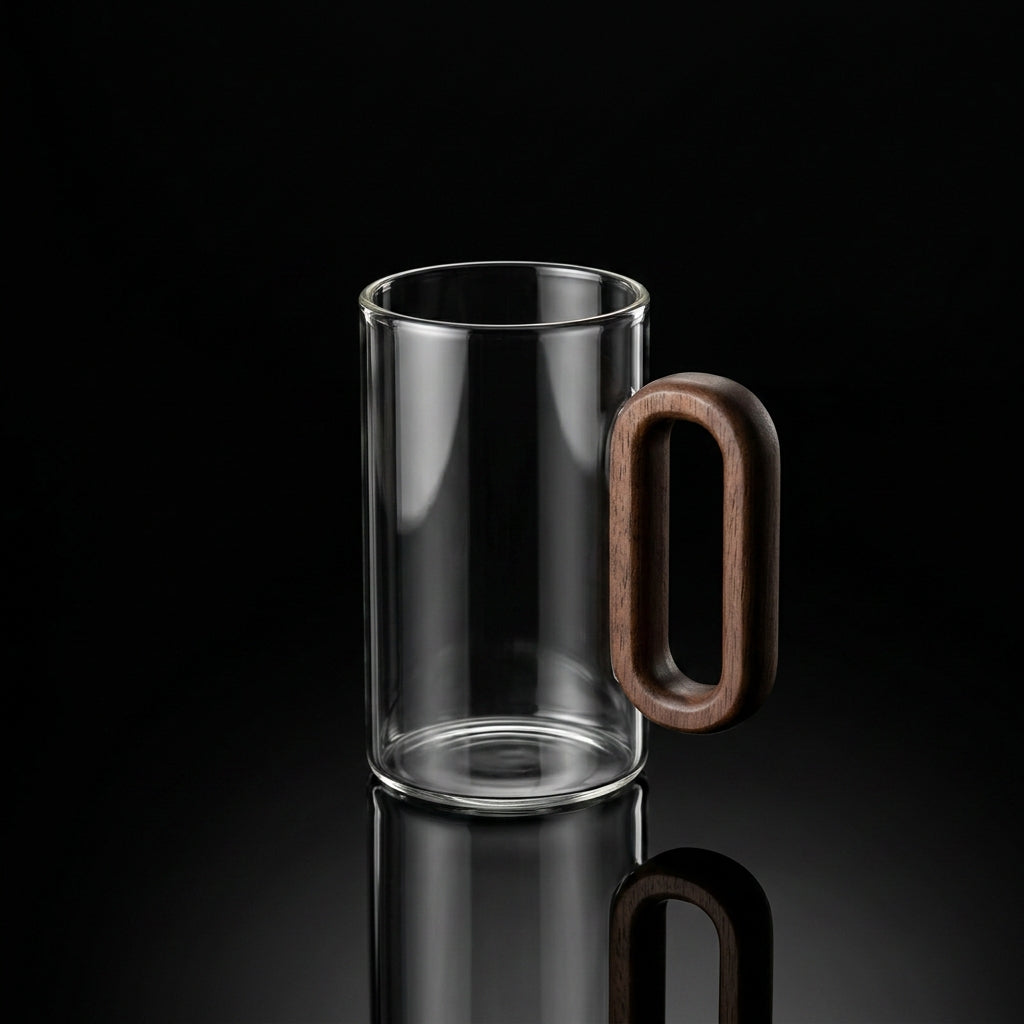 Kafejnica-KAF-TZA-12-6-borosilicate-glass-espresso-cup-with-walnut-wood-handle