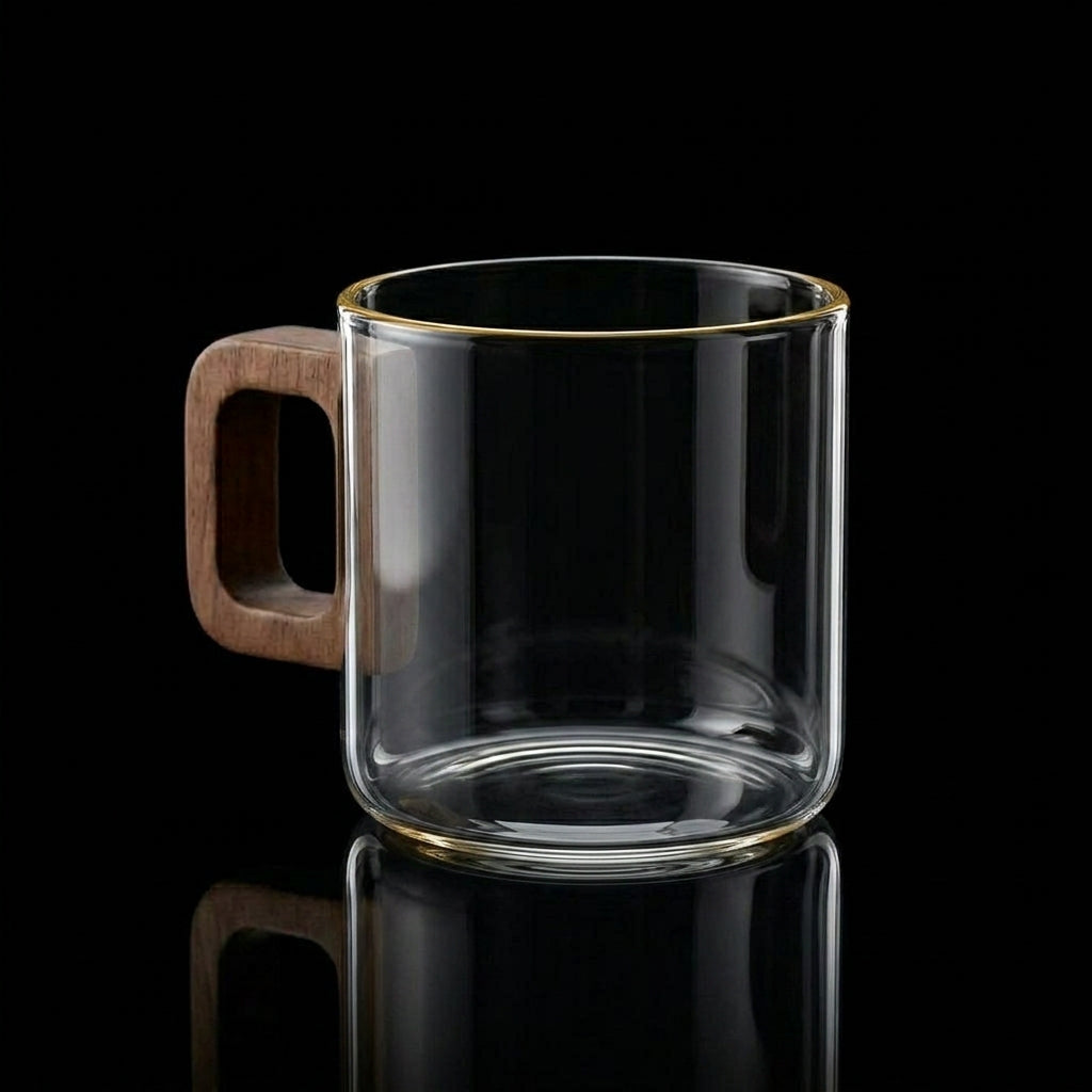 Kafejnica-KAF-TZA-12-4-borosilicate-glass-espresso-cup-with-walnut-wood-handle