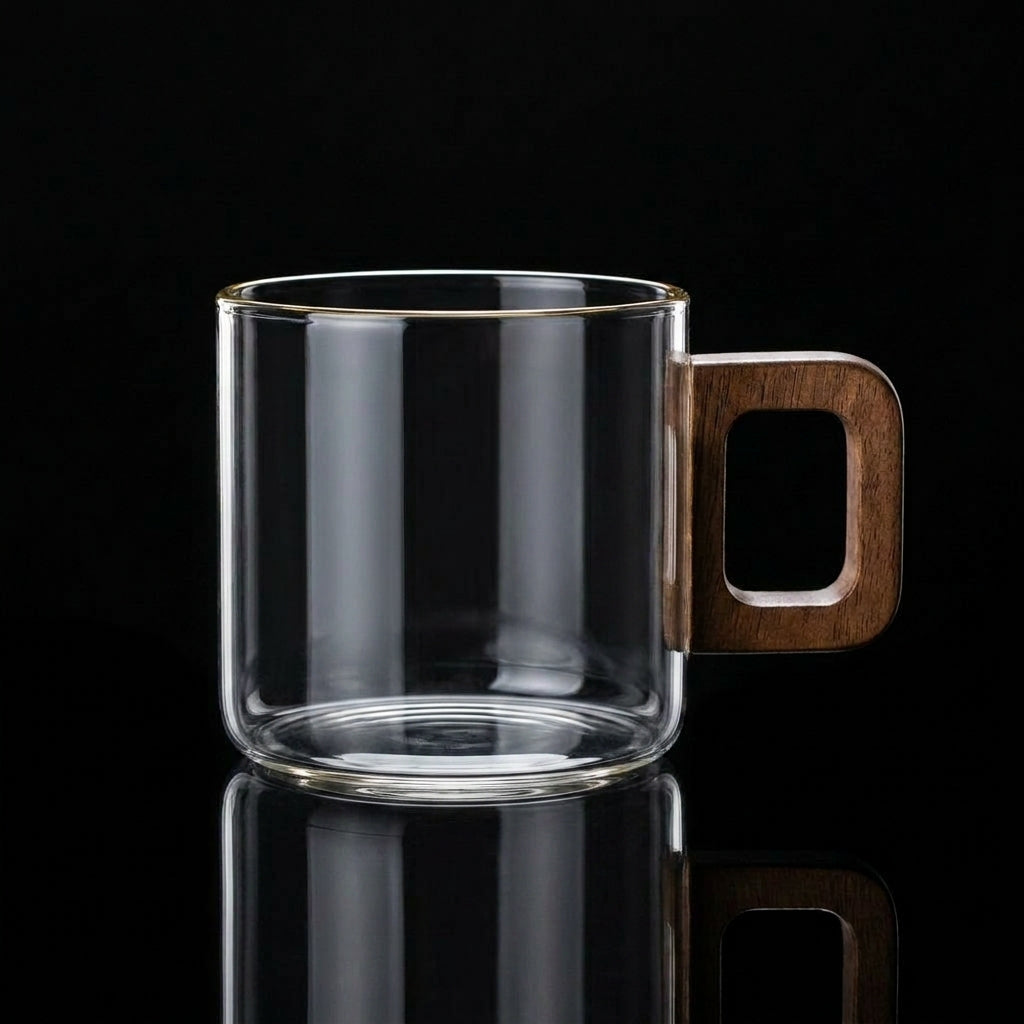Kafejnica-KAF-TZA-12-5-borosilicate-glass-espresso-cup-with-walnut-wood-handle