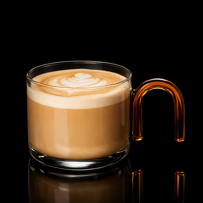 Kafejnica Heat-Resistant Colored Glass Coffee Mug – 300ml Creative Design