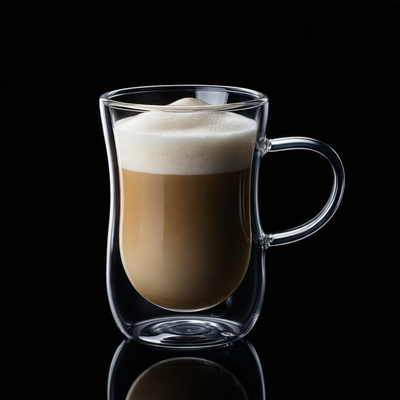 Kafejnica Double Wall Borosilicate Glass Coffee Mug – Anti-Scald & Heat Insulating