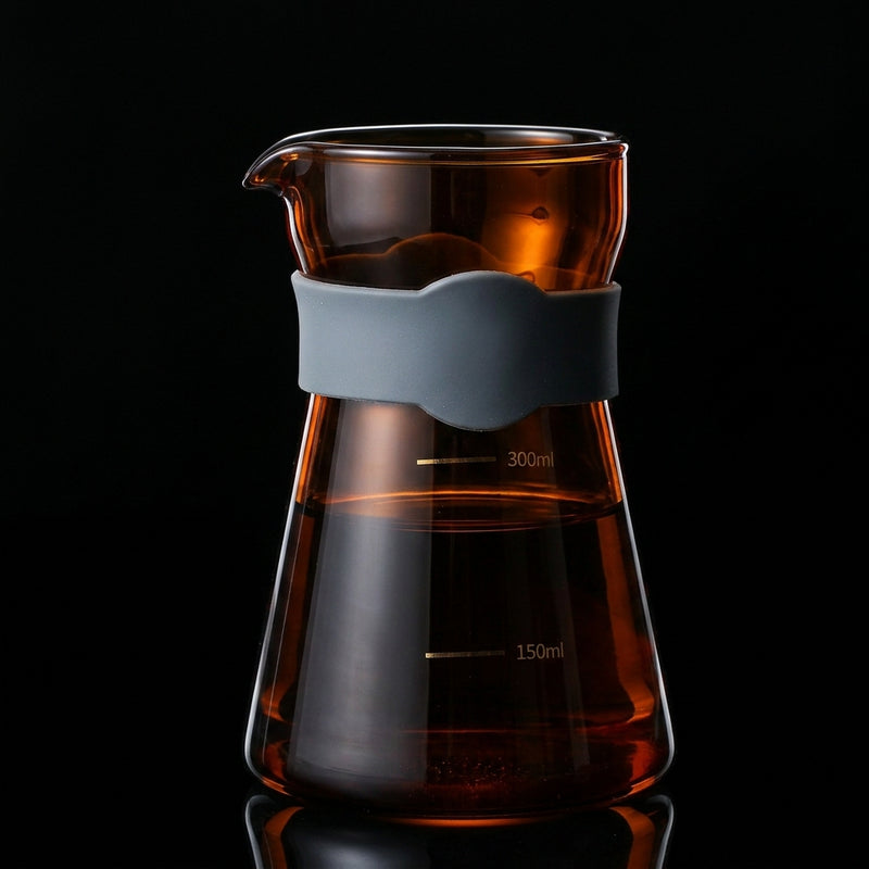 Kafejnica Japanese Striped Glass Milk Pitcher – Latte & Pour Over Jug