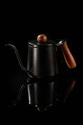Kafejnica Gooseneck Pour Over Coffee Kettle – Stainless Steel with Wood Handle