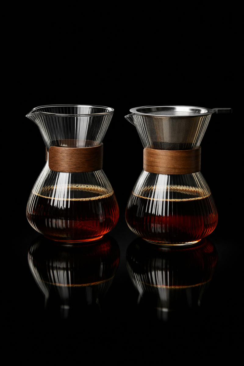 Kafejnica Pour Over Glass Coffee Sharing Pot – Barista Filter Set