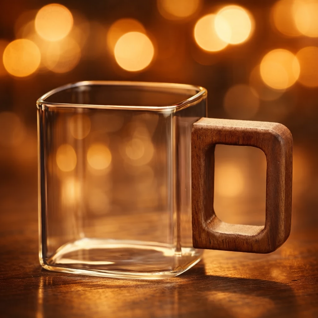 Kafejnica-KAF-TZA-04-7-minimalist-thick-glass-coffee-mug-with-wooden-handle-heat-resistant