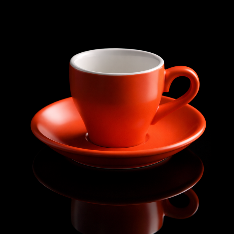 Kafejnica Matte Ceramic Espresso Cup & Saucer Set