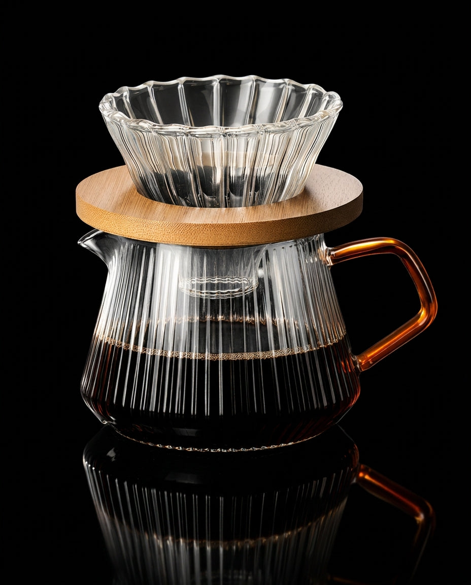 Kafejnica-KAF-CAF-C-1-3-pour-over-coffee-maker-borosilicate-glass-permanent-steel-filter