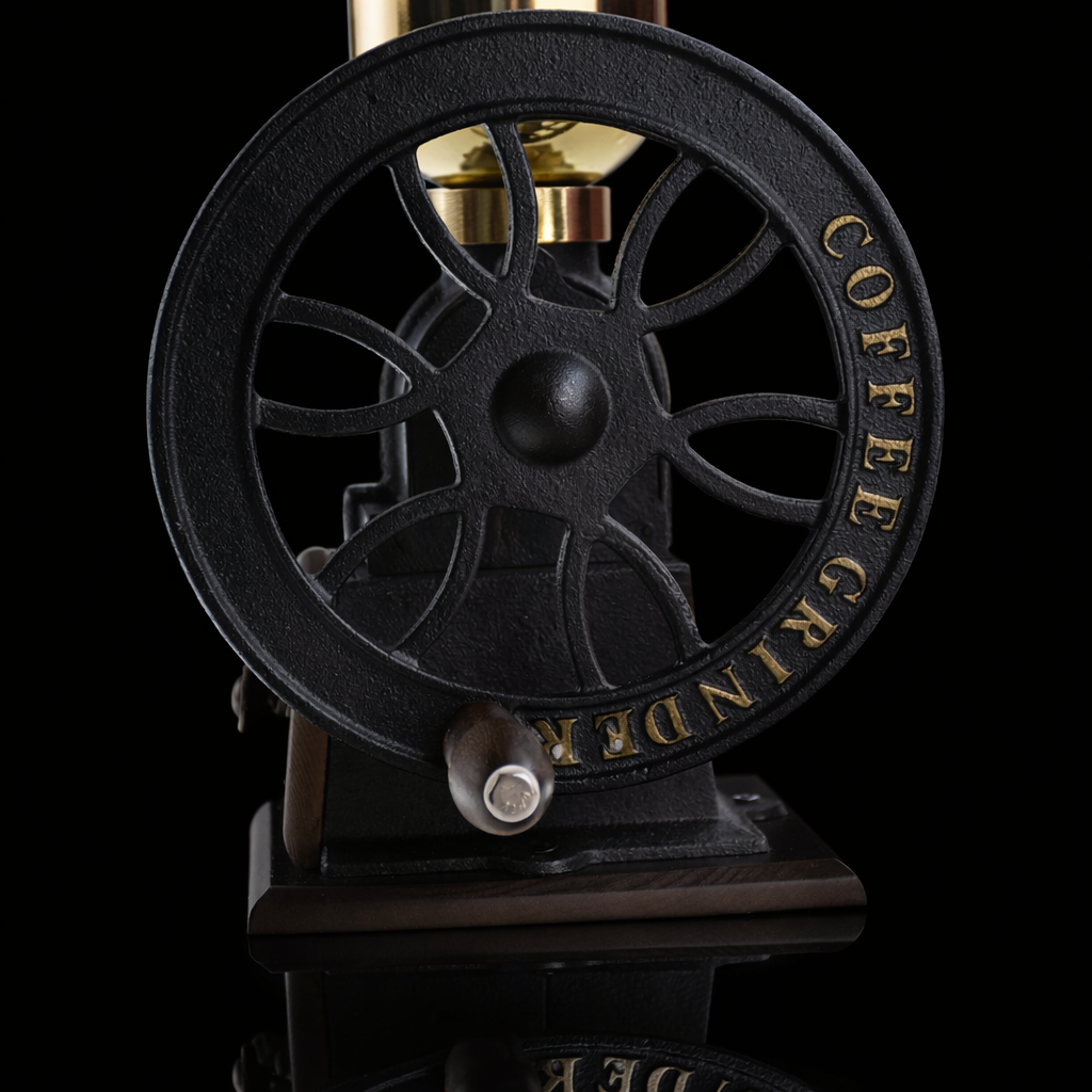 Kafejnica-KAK-ML-4-3-Kafejnica-Antique-Cast-Iron-Manual-Coffee-Grinder-with-Wood-BASE