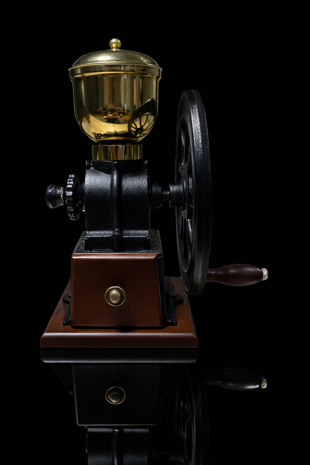 Kafejnica-KAK-ML-4-4-Kafejnica-Antique-Cast-Iron-Manual-Coffee-Grinder-with-Wood-BASE