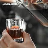 Kafejnica 60ml graduated glass espresso measuring cup with ounce scale