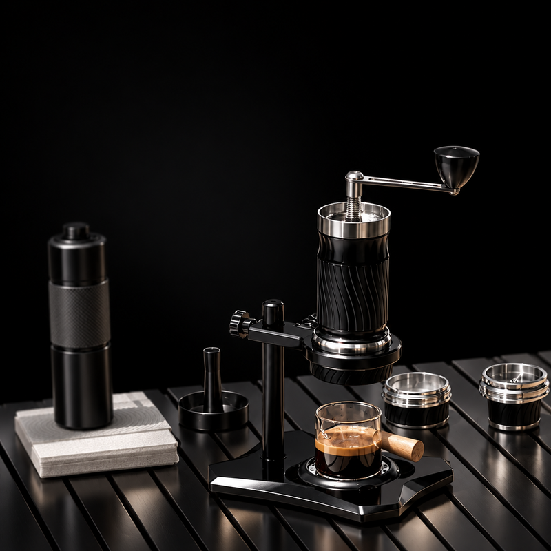 Kafejnica Portable Espresso Maker – 12 Bar USB Semi-Automatic Machine for Capsules & Ground Coffee