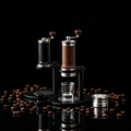 Kafejnica Hand-Cranked Espresso Machine – Portable Solid Wood Manual Coffee Maker
