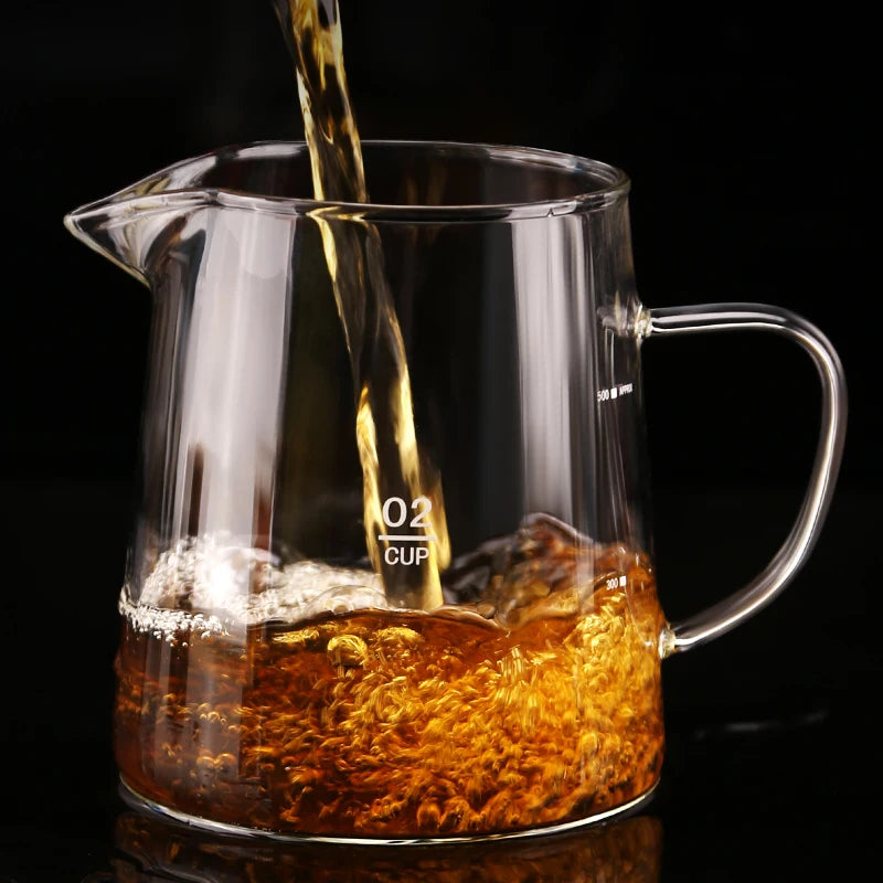 Kafejnica Borosilicate Glass Coffee Server 400ml - Wooden Lid Carafe