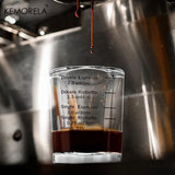 Kafejnica 60ml graduated glass espresso measuring cup set with ounce scale