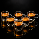 Kafejnica 100ml heat-resistant glass teacup set, 6 pieces