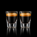 Kafejnica 50ml Glass Espresso Measuring Cup – Clear & Frosted Shot Glass