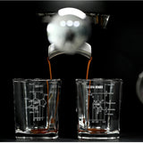Kafejnica 60ml graduated glass espresso measuring cup with ounce scale