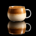 Kafejnica Borosilicate Glass Mug with Handle – 280ml Heat-Resistant Coffee & Tea Cup